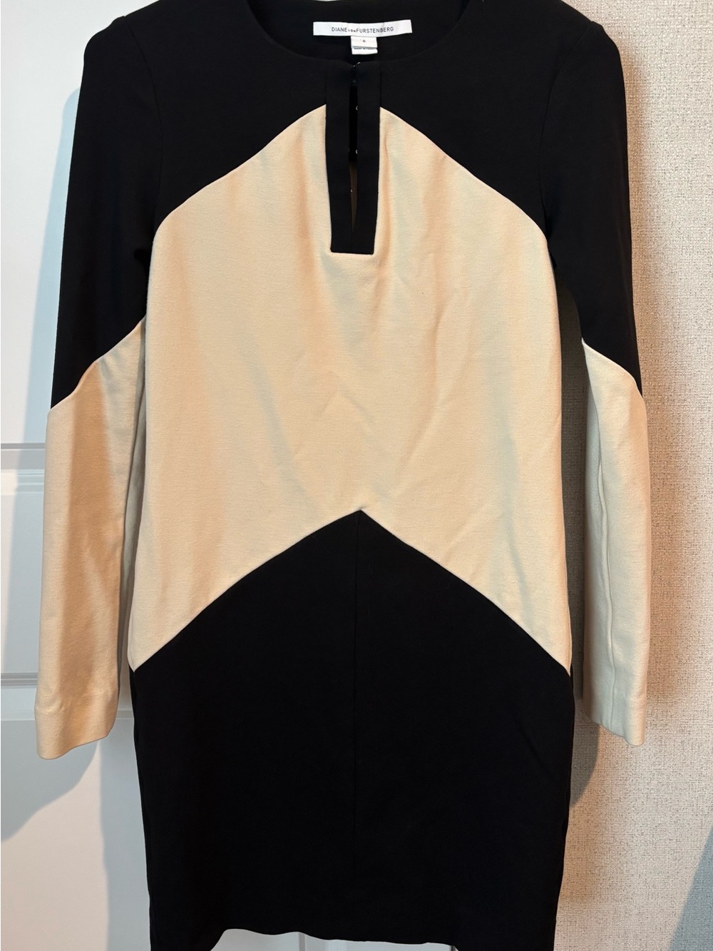 DVF Diane von Furstenberg Sheridan Colorblock Mini Dress Sz 0